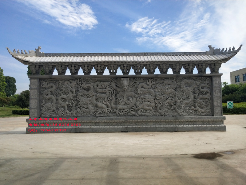 點擊查看詳細信息<br>標題：石雕照壁四合院別墅照壁浮雕圖片